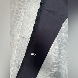 Alo Yoga - Chevron Mesh Leggings, black, small